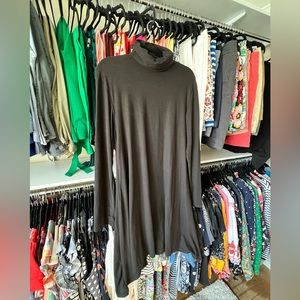 Black Turtleneck tee shirt dress